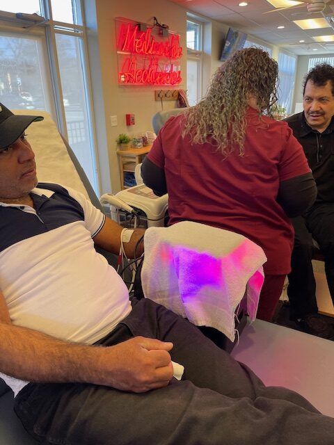 Laser light therapy treatment