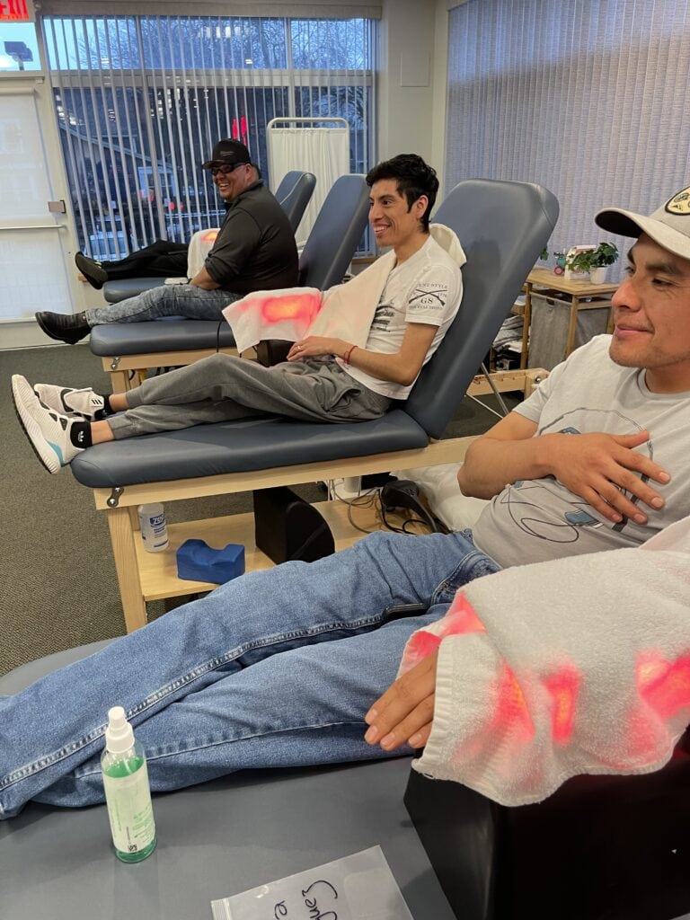 Laser light therapy treatment
