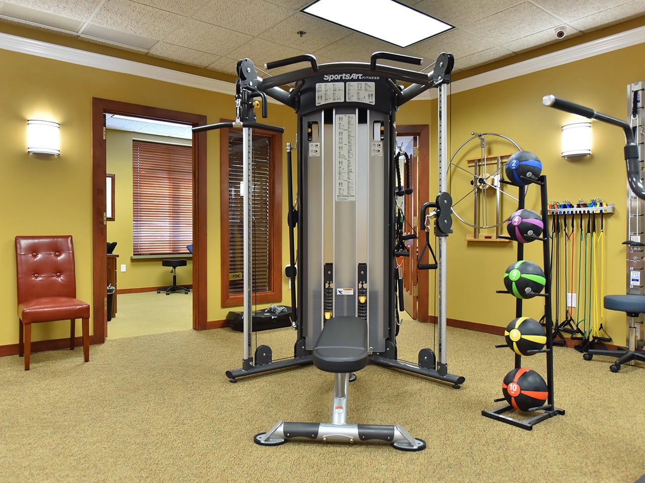 Physical therapy weight training equipment